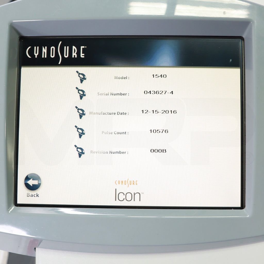 2018 Cynosure Icon Laser Hair Removal w/ MaxG MaxR MaxY & 1540 Handpieces