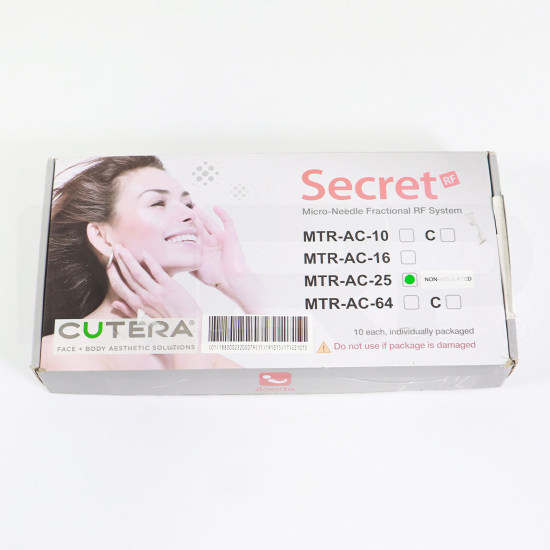 ilooda Cutera SecretRF Microneedle Tip MTR-AC-25 Non-Insulated 9 Pack - Expired