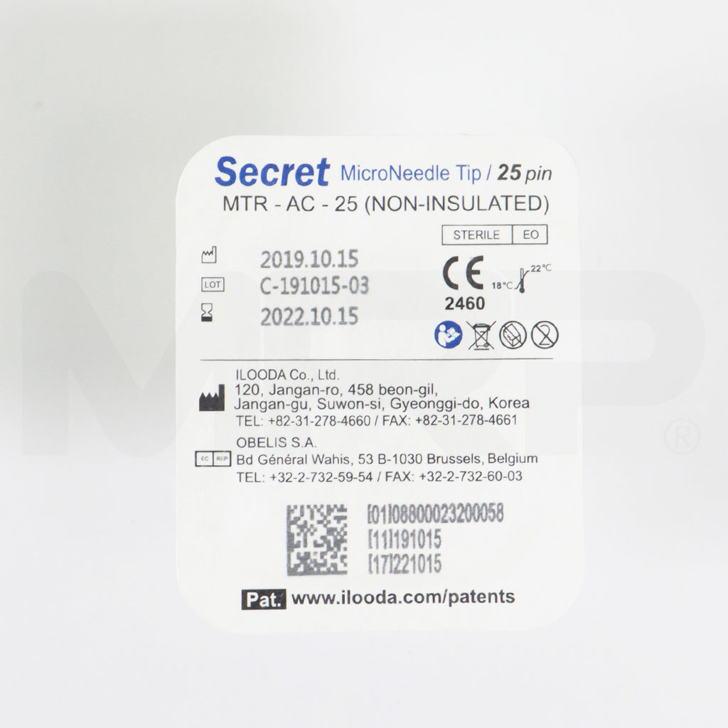 ilooda Cutera SecretRF Microneedle Tip MTR-AC-25 Non-Insulated 9 Pack - Expired