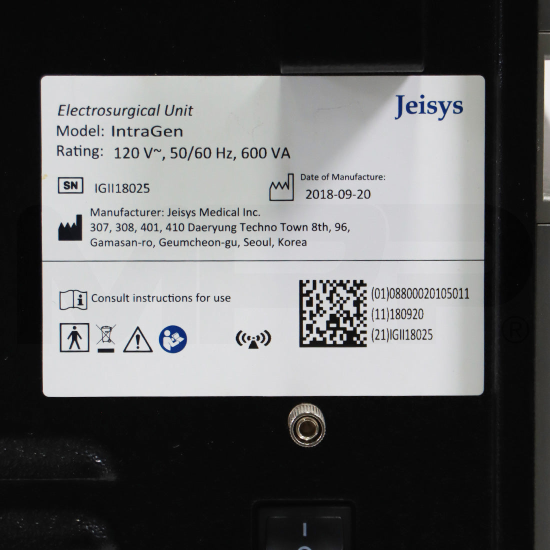 2018 Jeisys IntraGen Electrosurgical GRF Grid Fractional Radio Frequency System