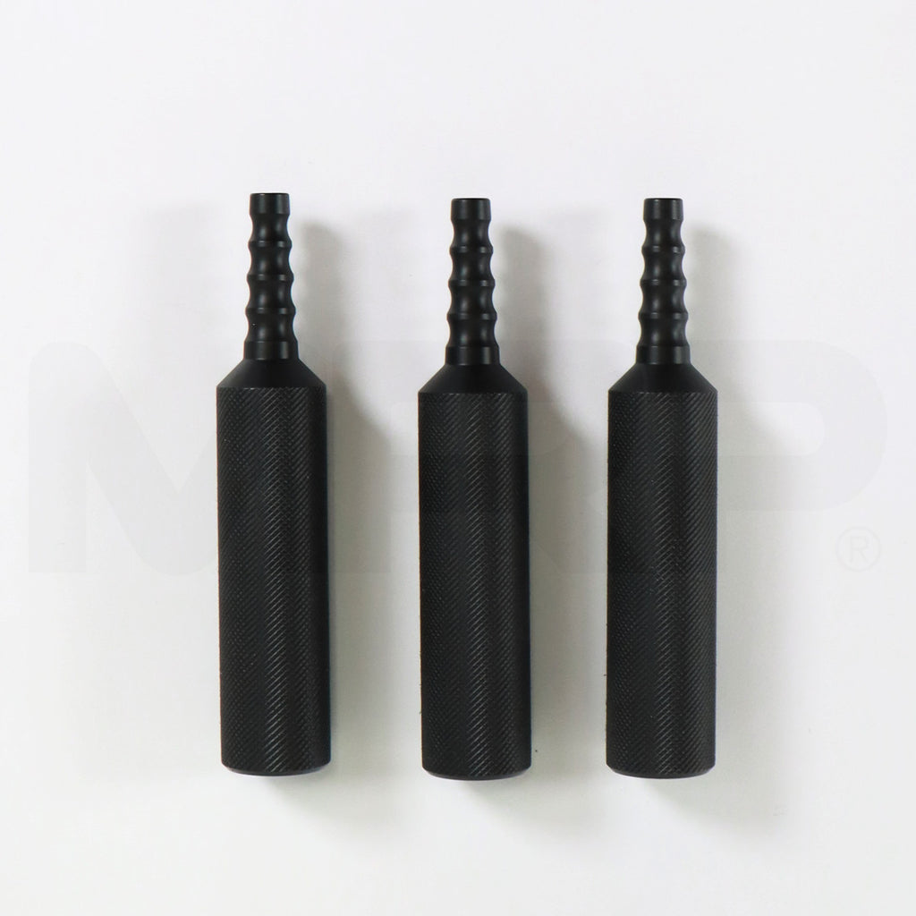 Black Knurled Cannula Handle, Single