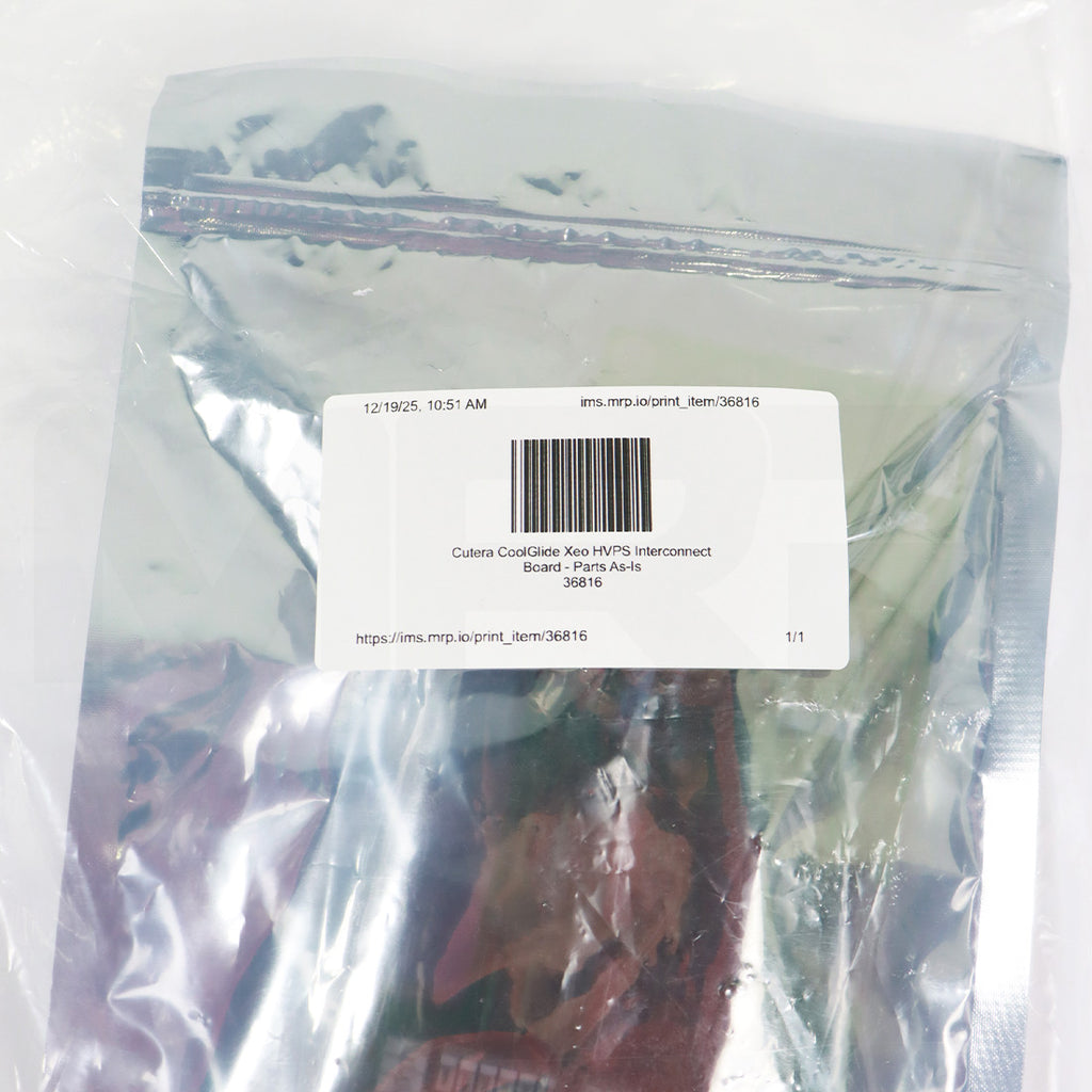 Cutera CoolGlide Xeo HVPS PCB Interconnect Board - Parts As-Is