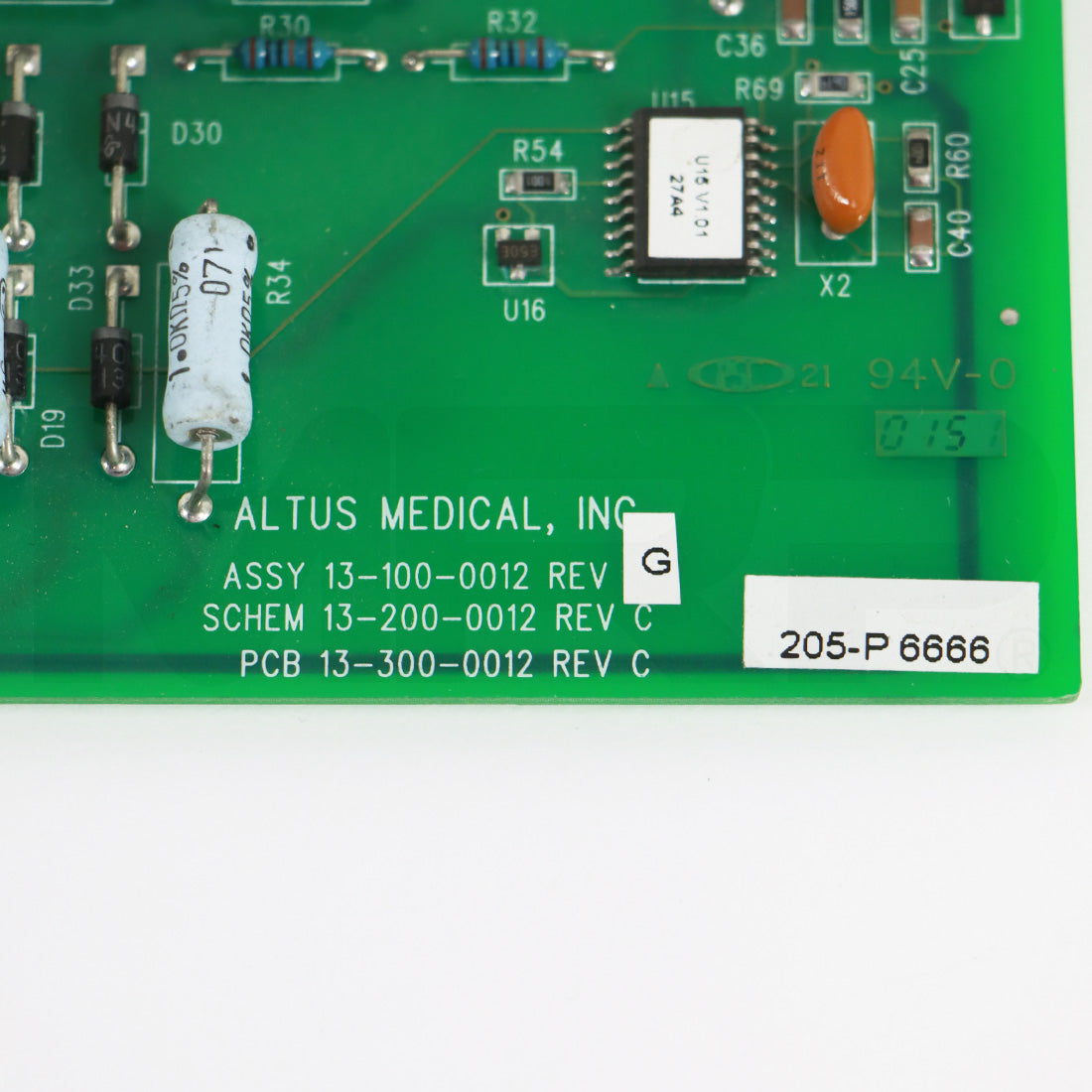 Cutera CoolGlide Xeo HVPS PCB Interconnect Board - Parts As-Is
