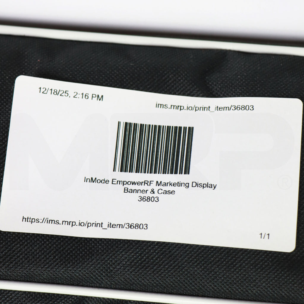 InMode EmpowerRF Marketing Banner Display 34in x 72in & Case