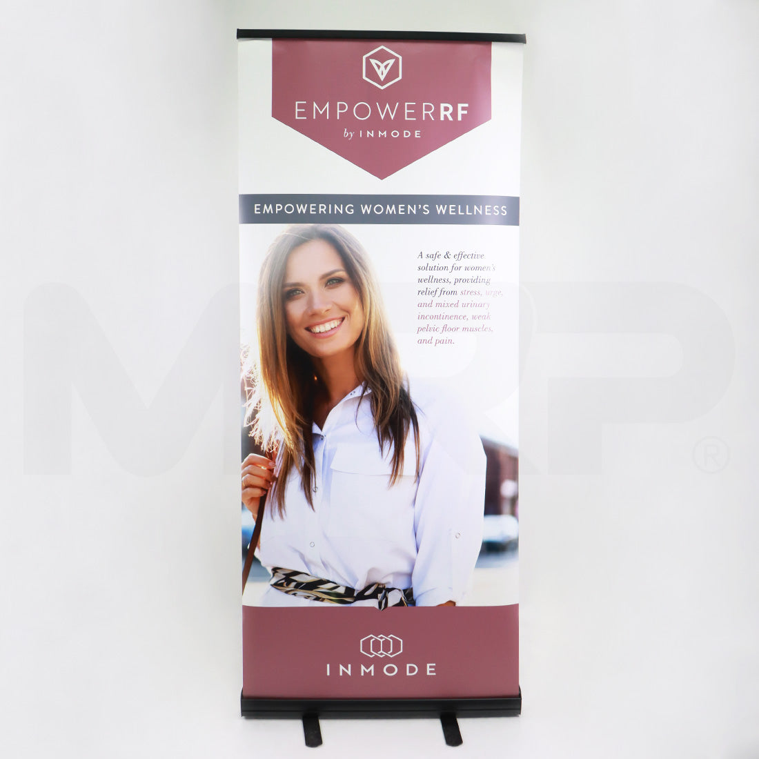 InMode EmpowerRF Marketing Banner Display 34in x 72in & Case