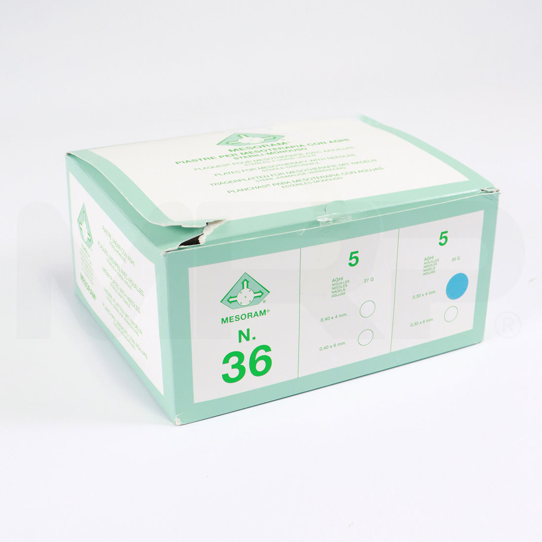 Mesoram Piastra 30G x 4mm Sterile Linear Multi-Injector 5-Needles for Mesotherapy, Single