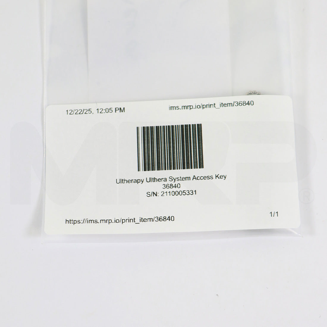 Ultherapy Ulthera System Access Key