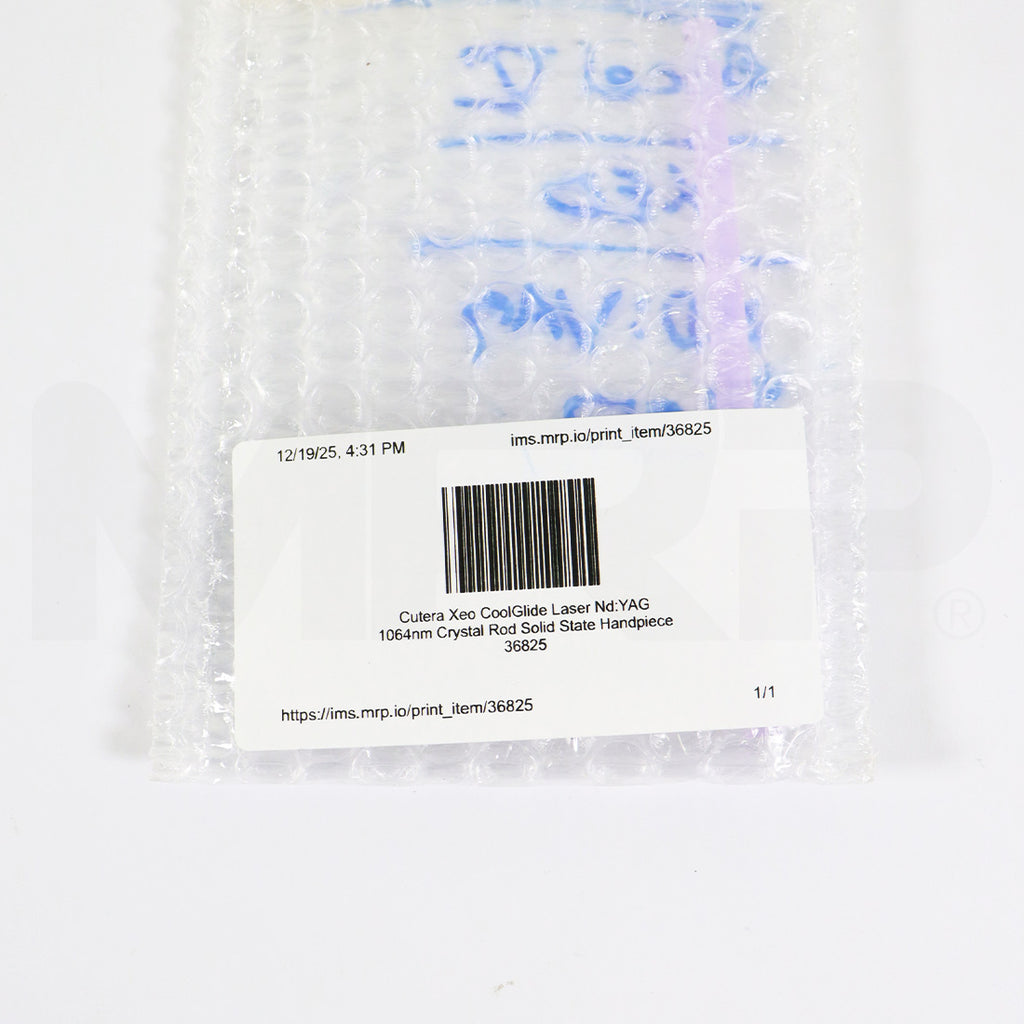 Cutera Xeo CoolGlide Laser Nd:YAG 1064nm Crystal Rod Solid State Handpiece - Parts As-Is