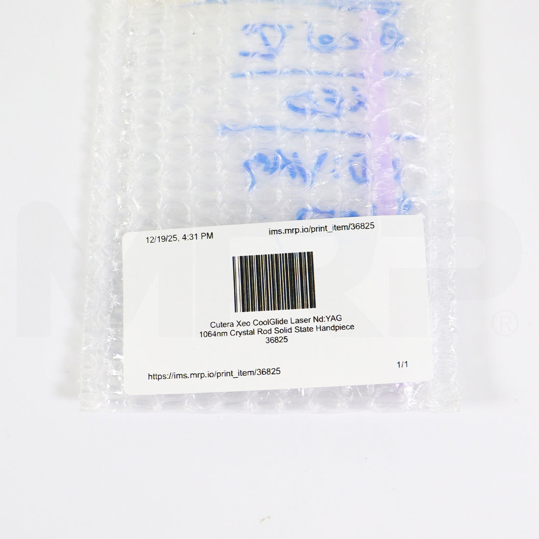 Cutera Xeo CoolGlide Laser Nd:YAG 1064nm Crystal Rod Solid State Handpiece - Parts As-Is