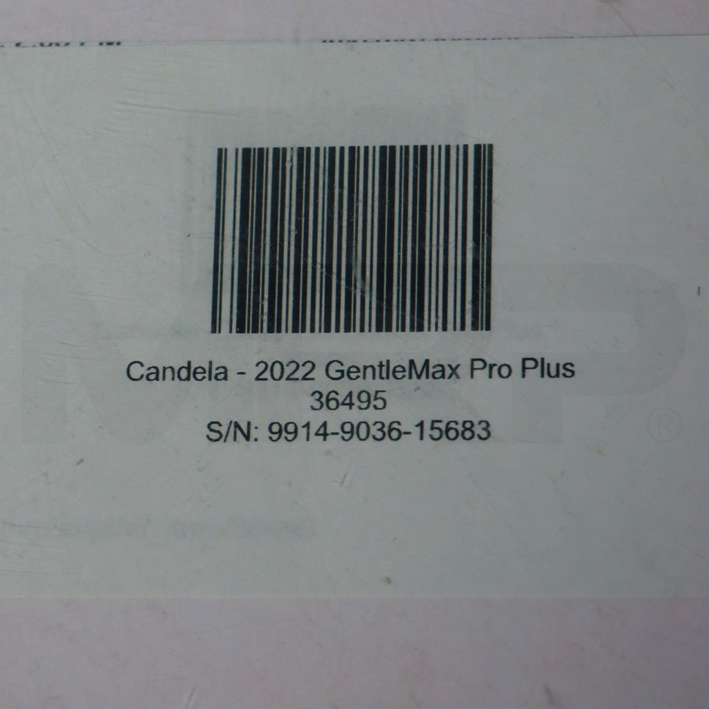 2022 Candela GentleMax Pro Plus Alexandrite Nd:YAG Laser System