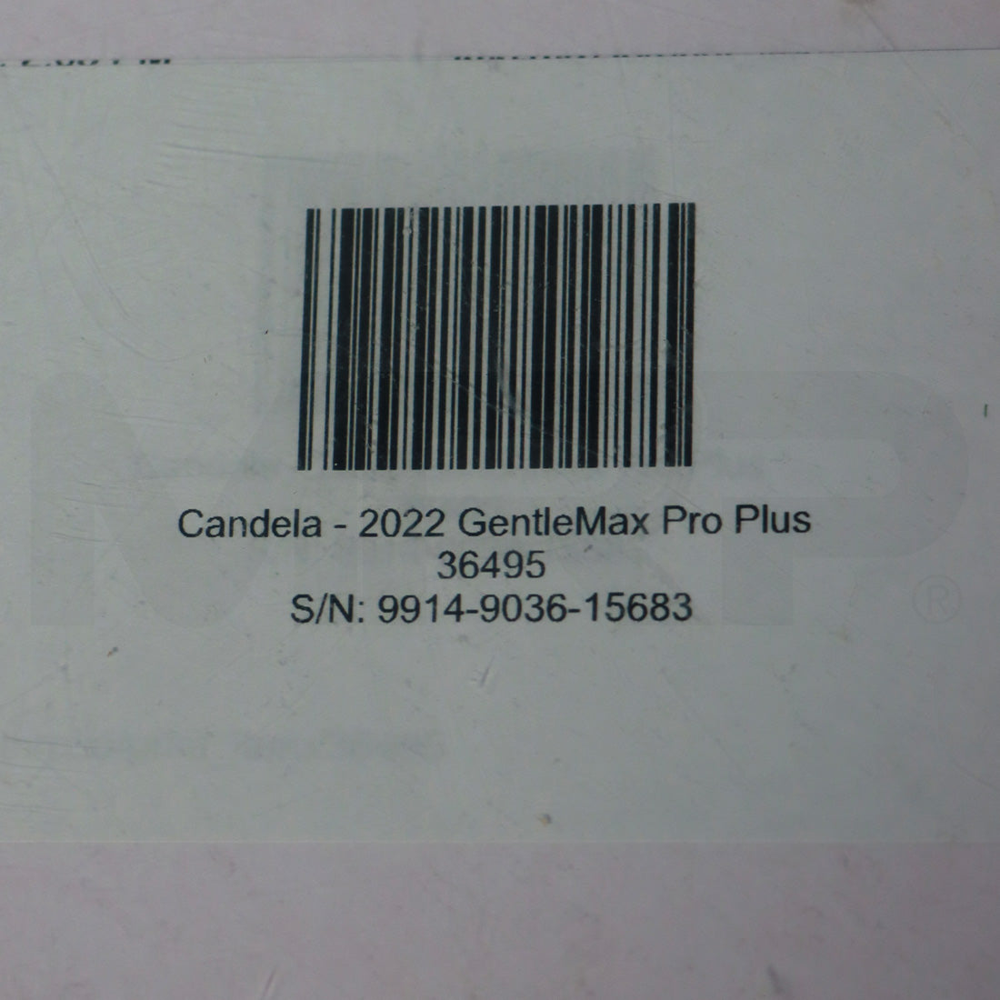 2022 Candela GentleMax Pro Plus Alexandrite Nd:YAG Laser System