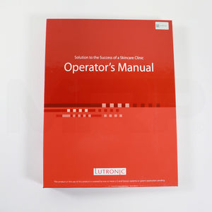Lutronic eCO2 Plus Operator's Manual Hardcover - Revision 1.2 / 4100126812