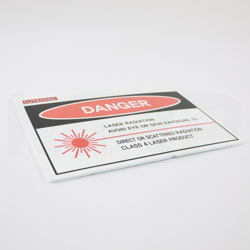 Lutronic Class 4 Laser Radiation Danger Sign