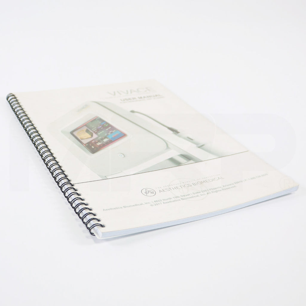Vivace Fractional Micro Needle RF User Manual Unit K150409 Aesthetics Biomedical