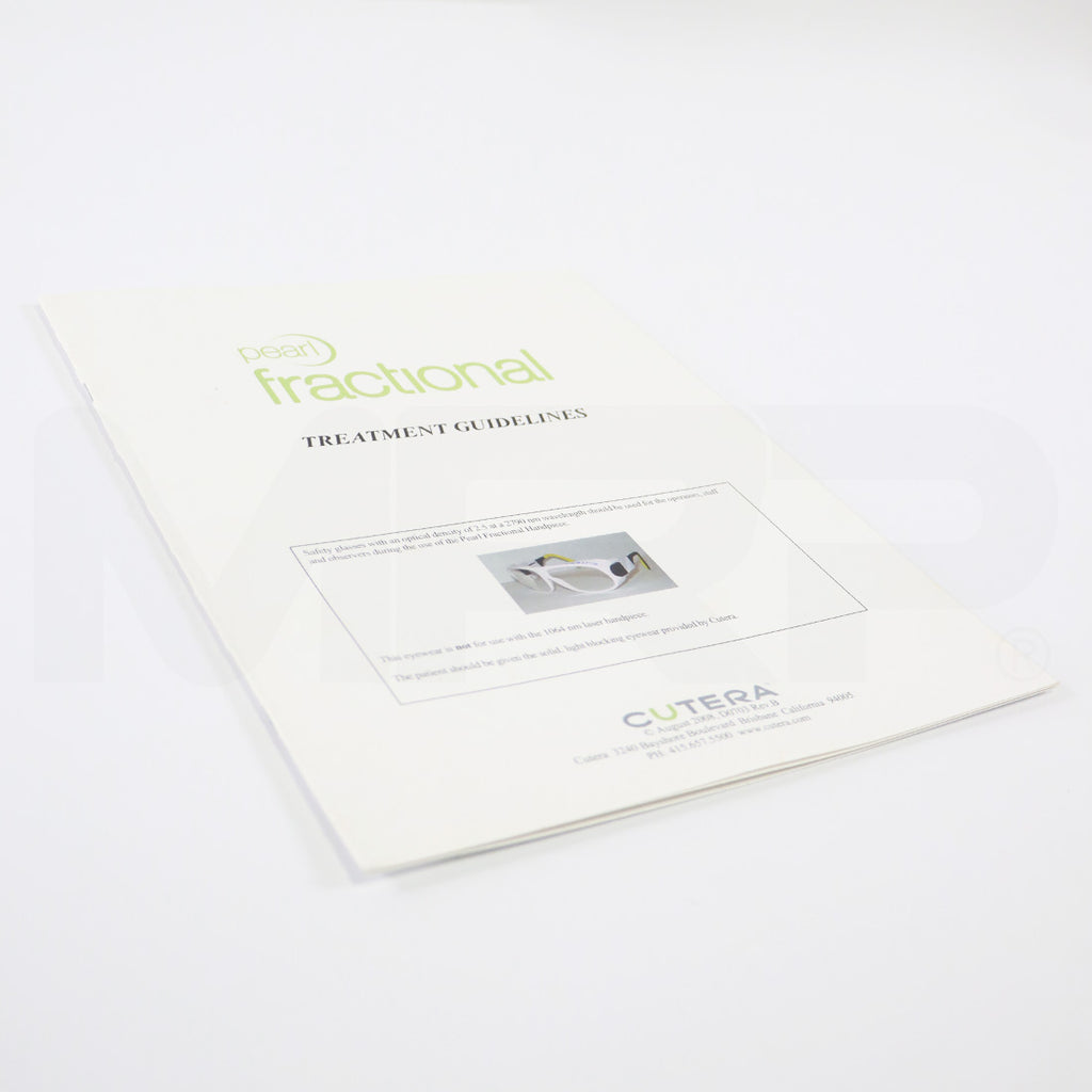 2008 Cutera Laser Pearl Fractional Handpiece Operator Treatment Guidelines User Guide