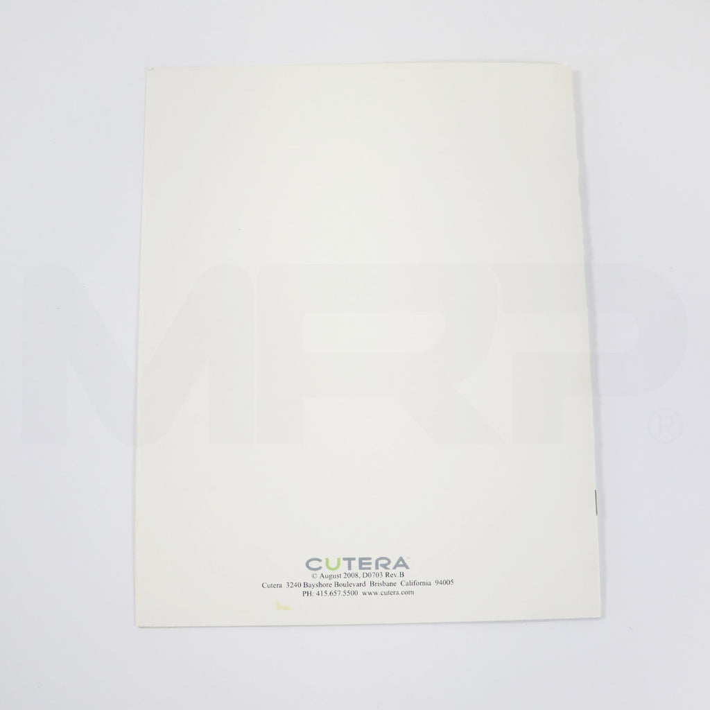 2008 Cutera Laser Pearl Fractional Handpiece Operator Treatment Guidelines User Guide