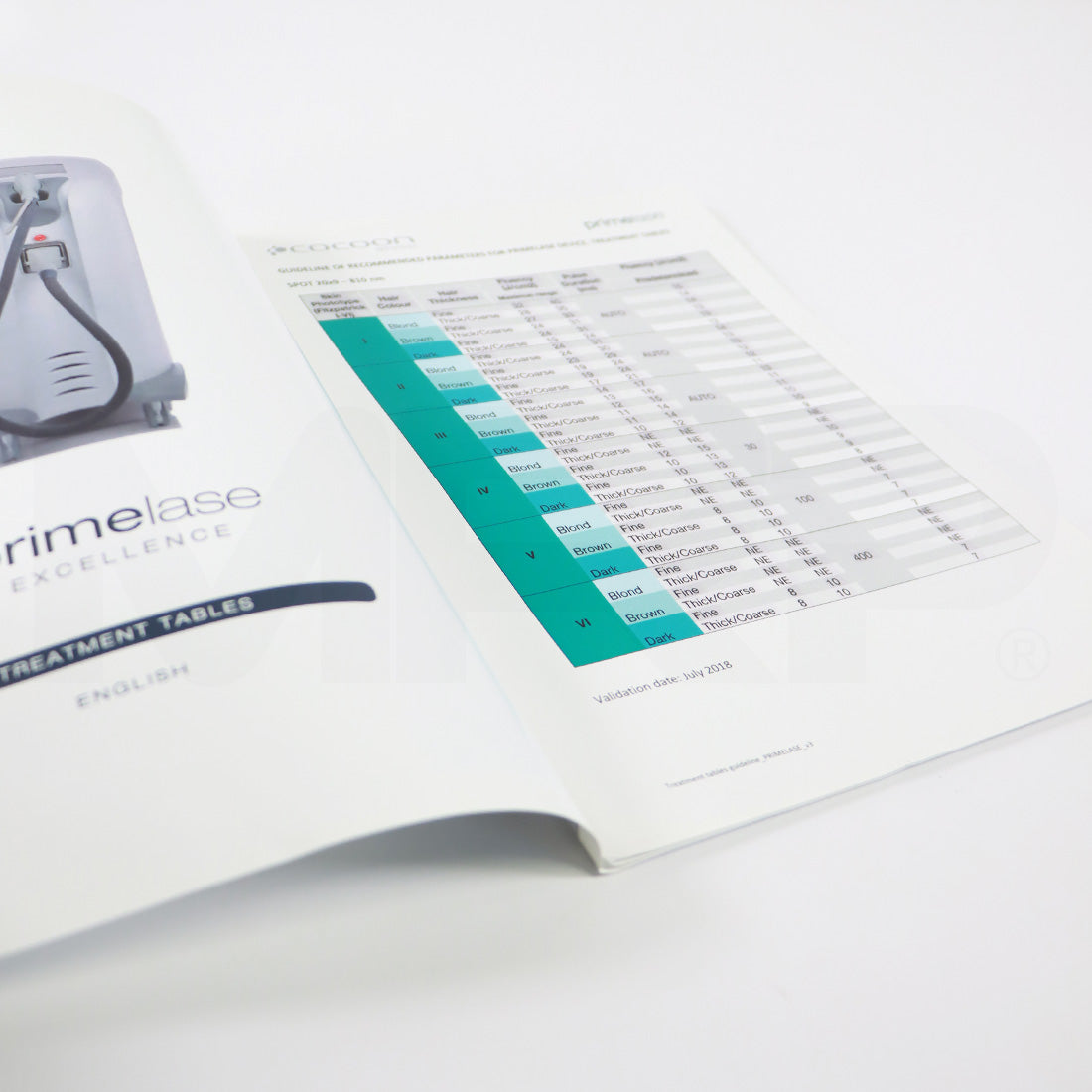 Cocoon Medical Primelase Excellence Treatment Guidelines Booklet