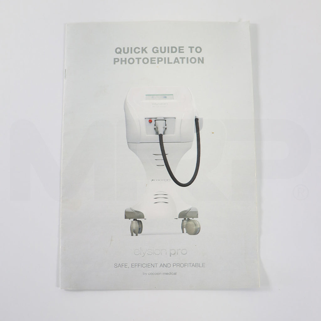 Cocoon Medical Elysion-Pro Quick Guide To Photoepilation 20200610 V.1