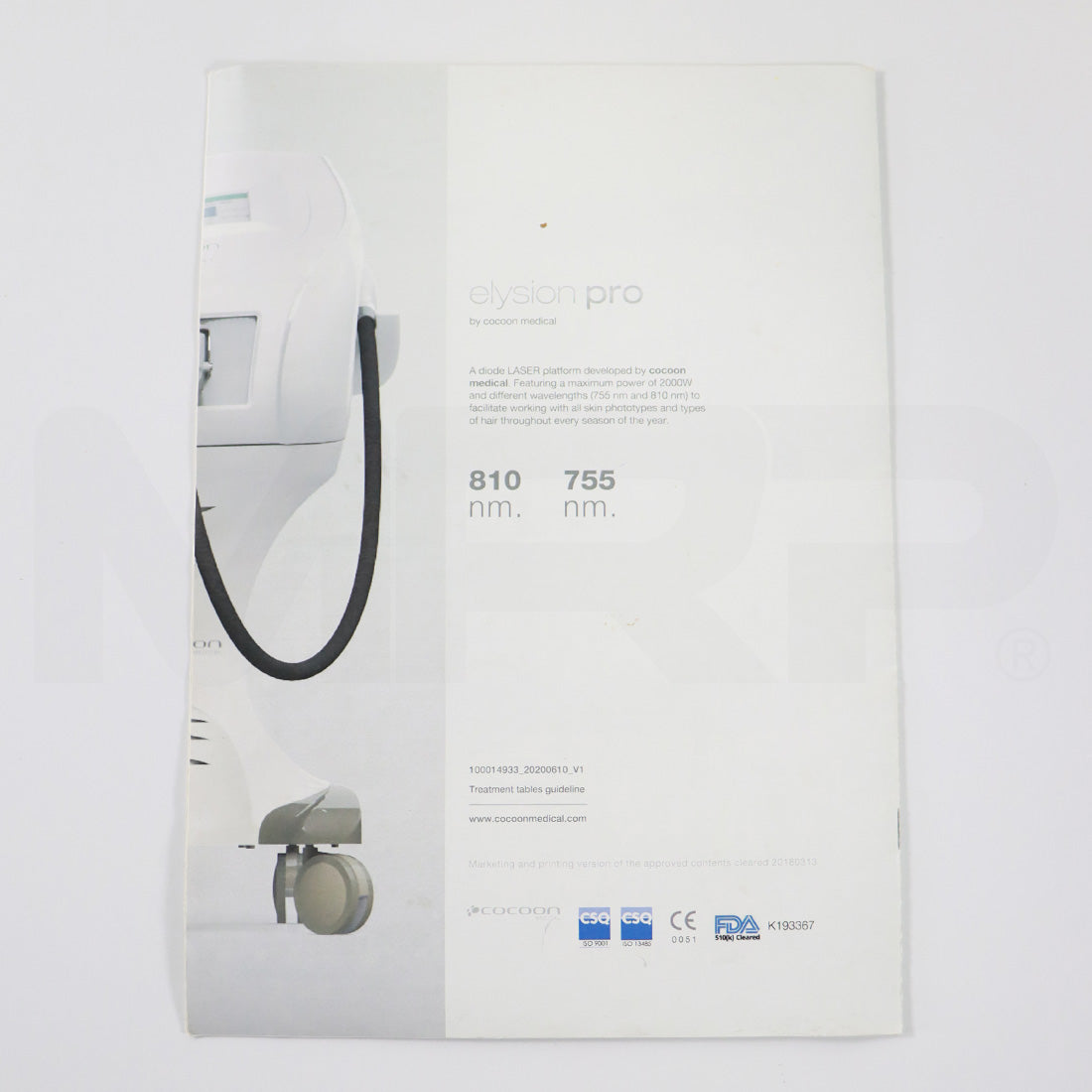 Cocoon Medical Elysion-Pro Quick Guide To Photoepilation 20200610 V.1