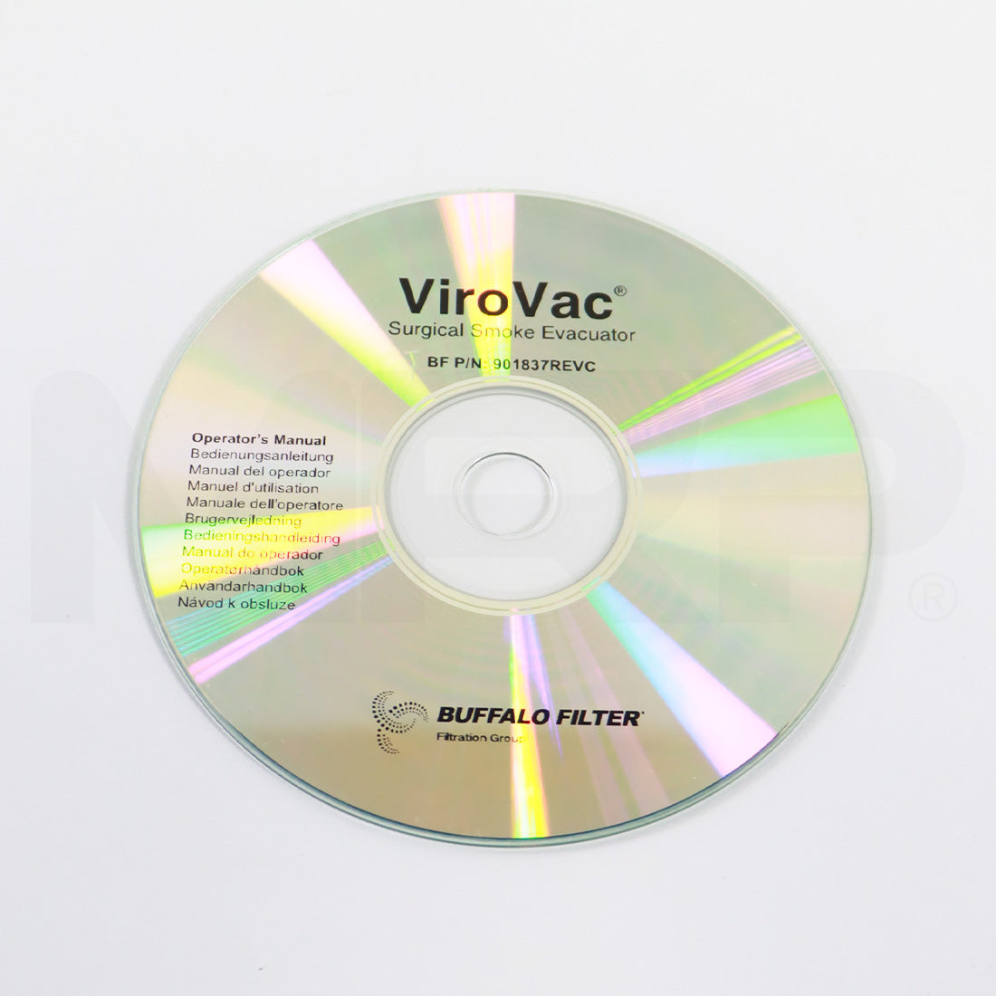 ConMed ViroVac Surgical Smoke Evacuator Operator's Manual CD 901837 Rev C