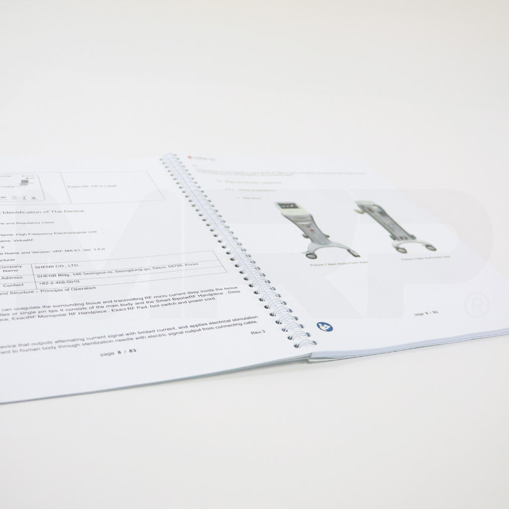 VirtueRF Electrosurgical Device User Manual Virtue RF Treatment Settings Guide 2022 Revision