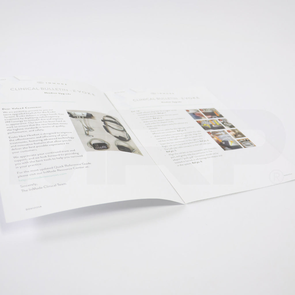 2023 Inmode Evoke Clinical Bulletin Headset Upgrade Booklet