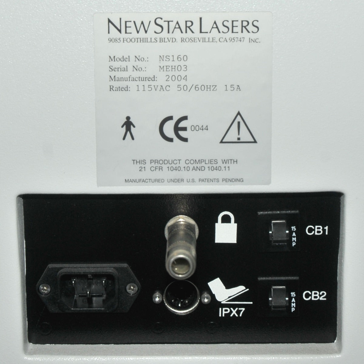NewStar Laser CoolTouch CTEV NS160 Nd YAG 1320 nm Cosmetic Leg Veins CVI 2004