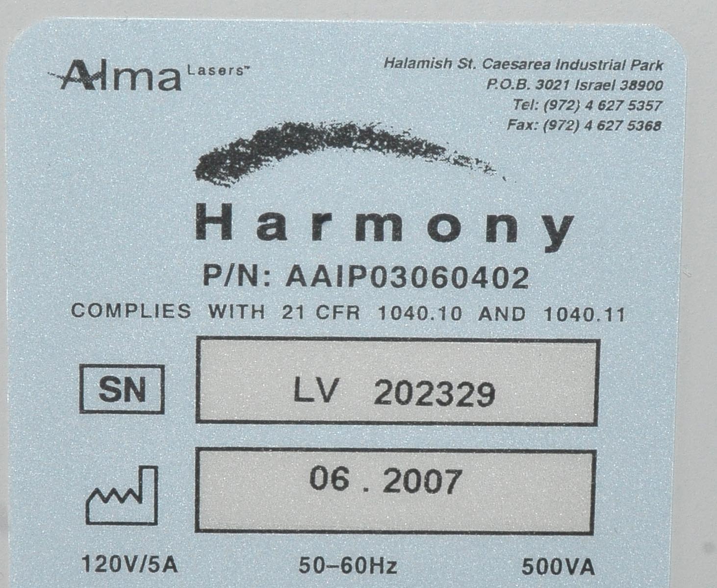 Alma Harmony IPL Laser Skin Rejuvenation Lesions Tattoo Removal Hair Removal