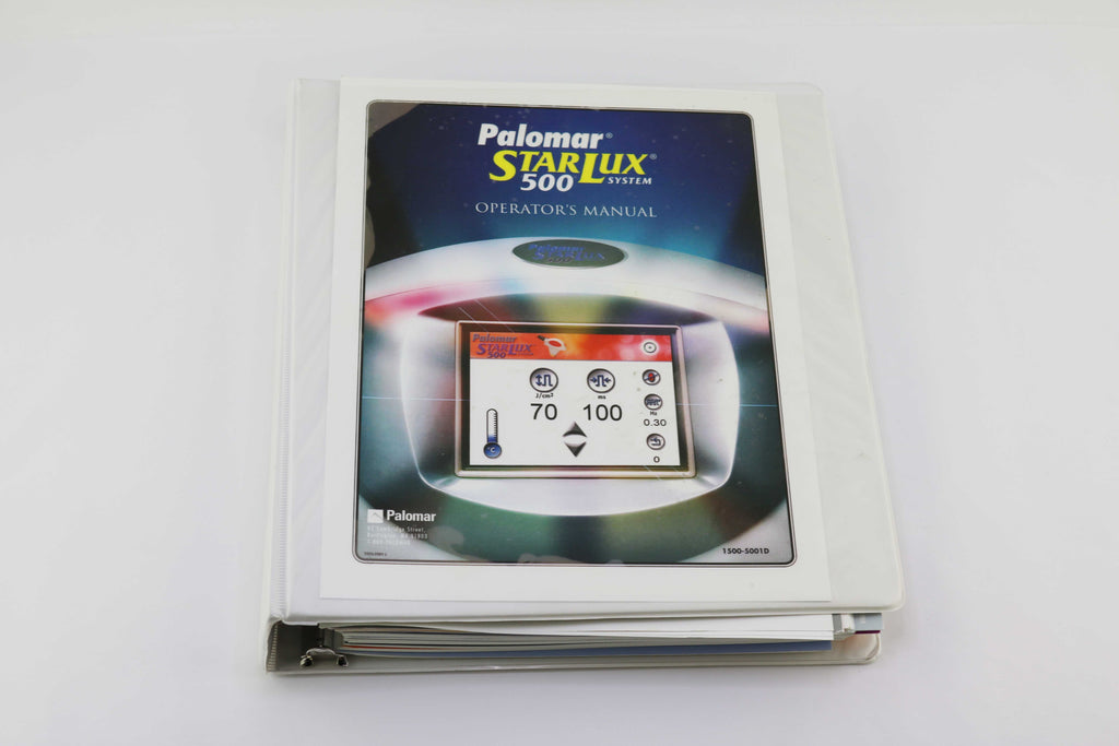 2008 Palomar Starlux 500 IPL Laser Operator Manual ALL MODULES 1500-5001D