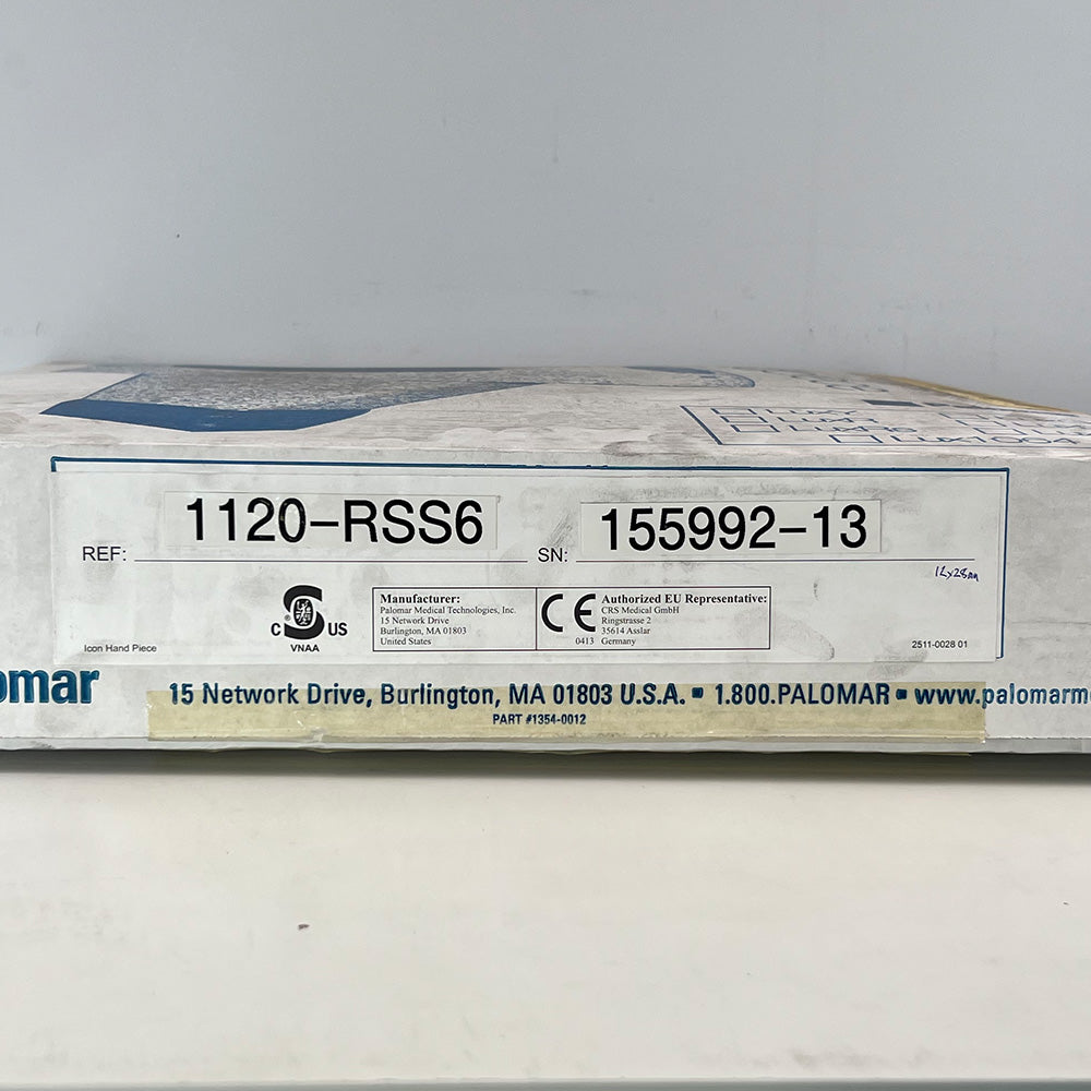 Palomar MediLux LuxRs Handpiece 1120-RSS6 Cynosure Factory Refurbished 155992-13 (0 Shots)