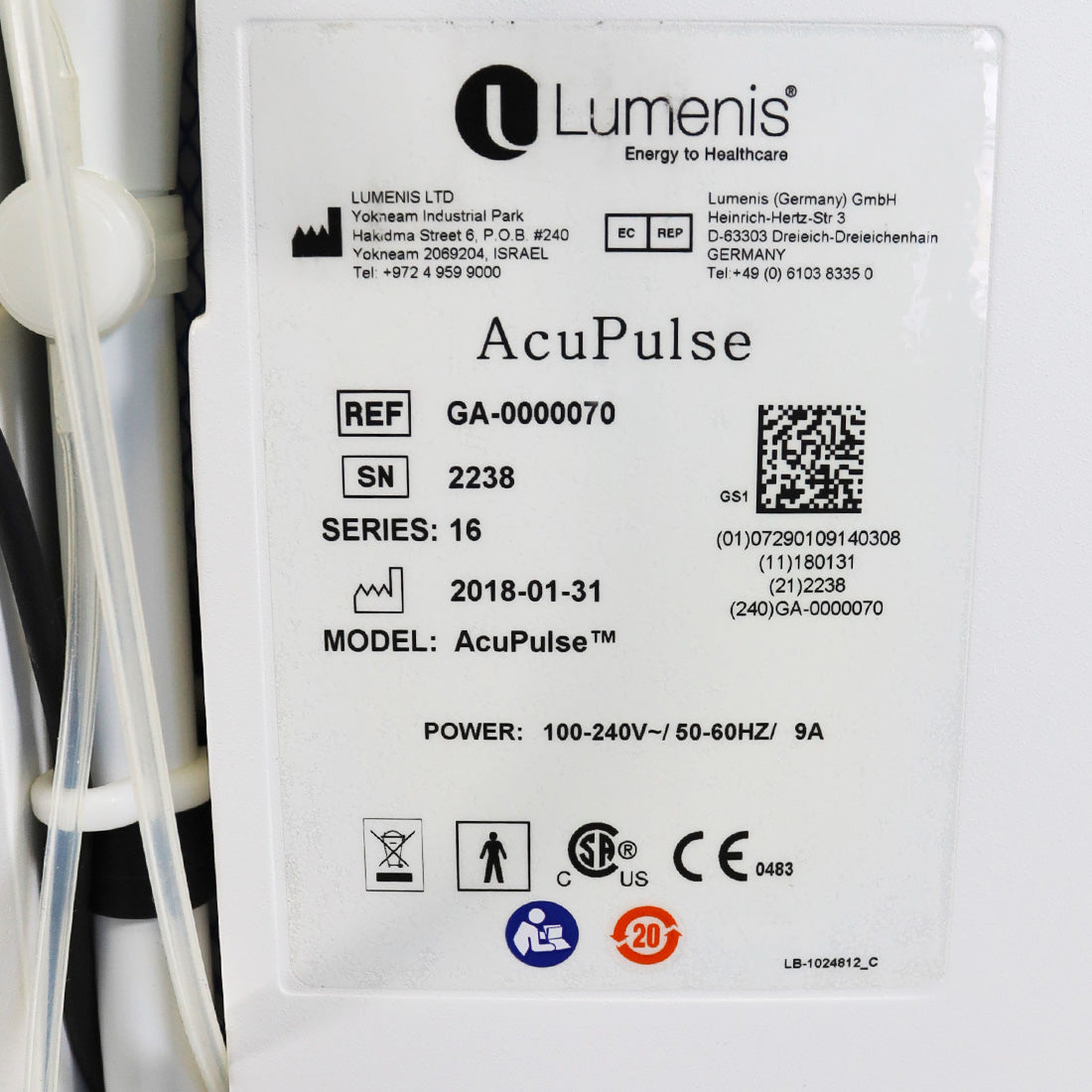 2018 Lumenis AcuPulse CO2 Laser System Loaded With SurgiTouch AcuScan FemTouch