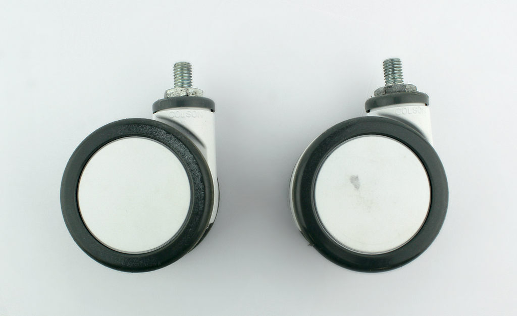 Lumenis Lume One Laser Set Swivel White Wheels Rolling Caster PARTS Lume 1 (x2)