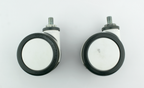 Lumenis Lume One Laser Set Swivel White Wheels Rolling Caster PARTS Lume 1 (x2)