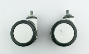 Lumenis Lume One Laser Set Swivel White Wheels Rolling Caster PARTS Lume 1 (x2)