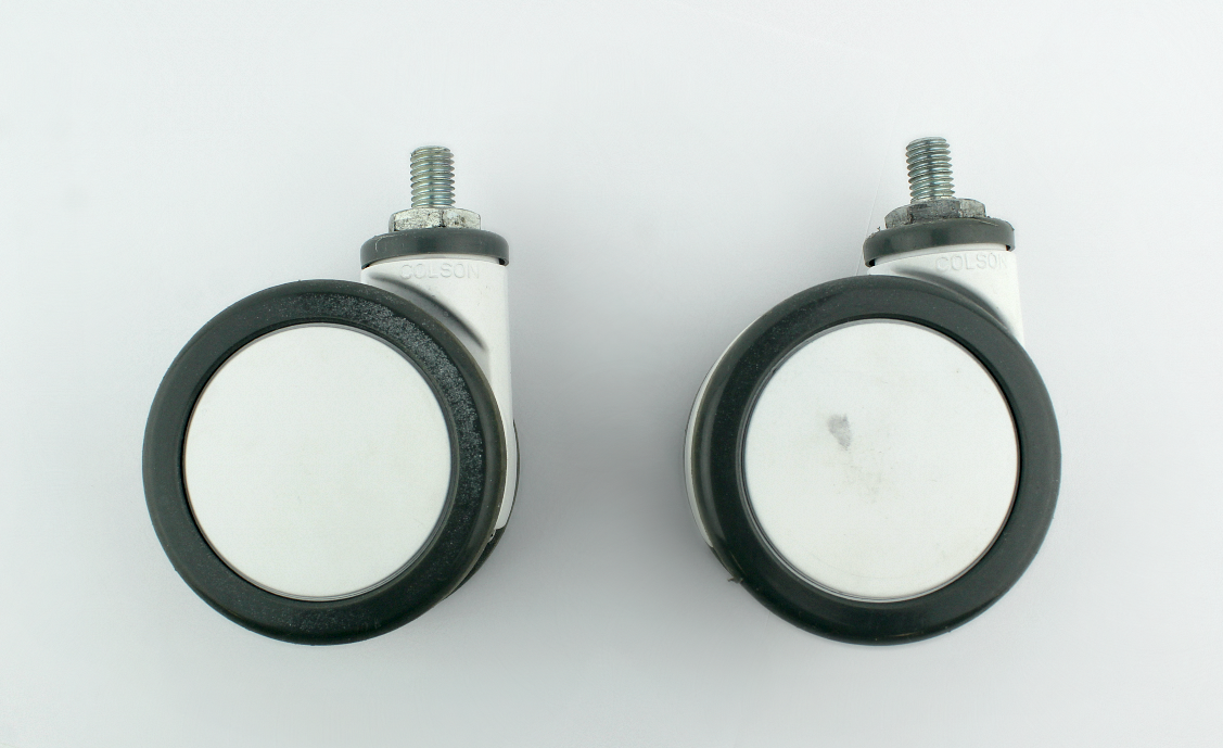 Lumenis Lume One Laser Set Swivel White Wheels Rolling Caster PARTS Lume 1 (x2)