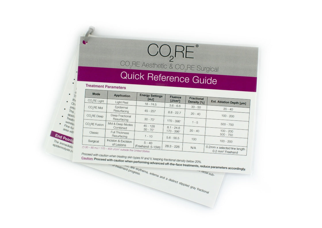 Syneron CO2RE Aesthetic & CO2RE Surgical Quick Reference Guide