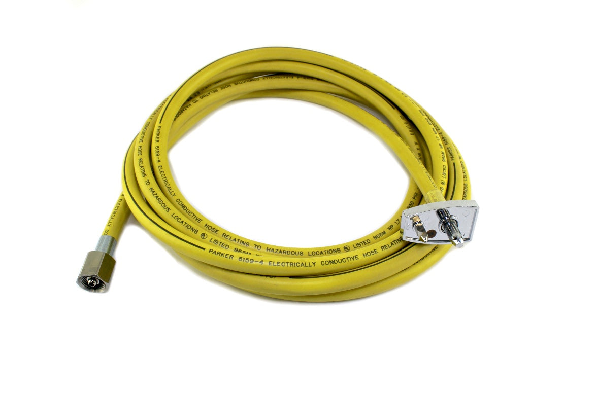 Amvex Chemtron Adapter Stem Diss Male quick connect Medical Air Yellow 176"