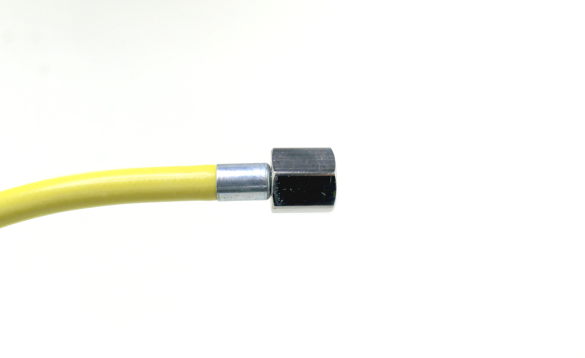 Amvex Chemtron Adapter Stem Diss Male quick connect Medical Air Yellow 176"