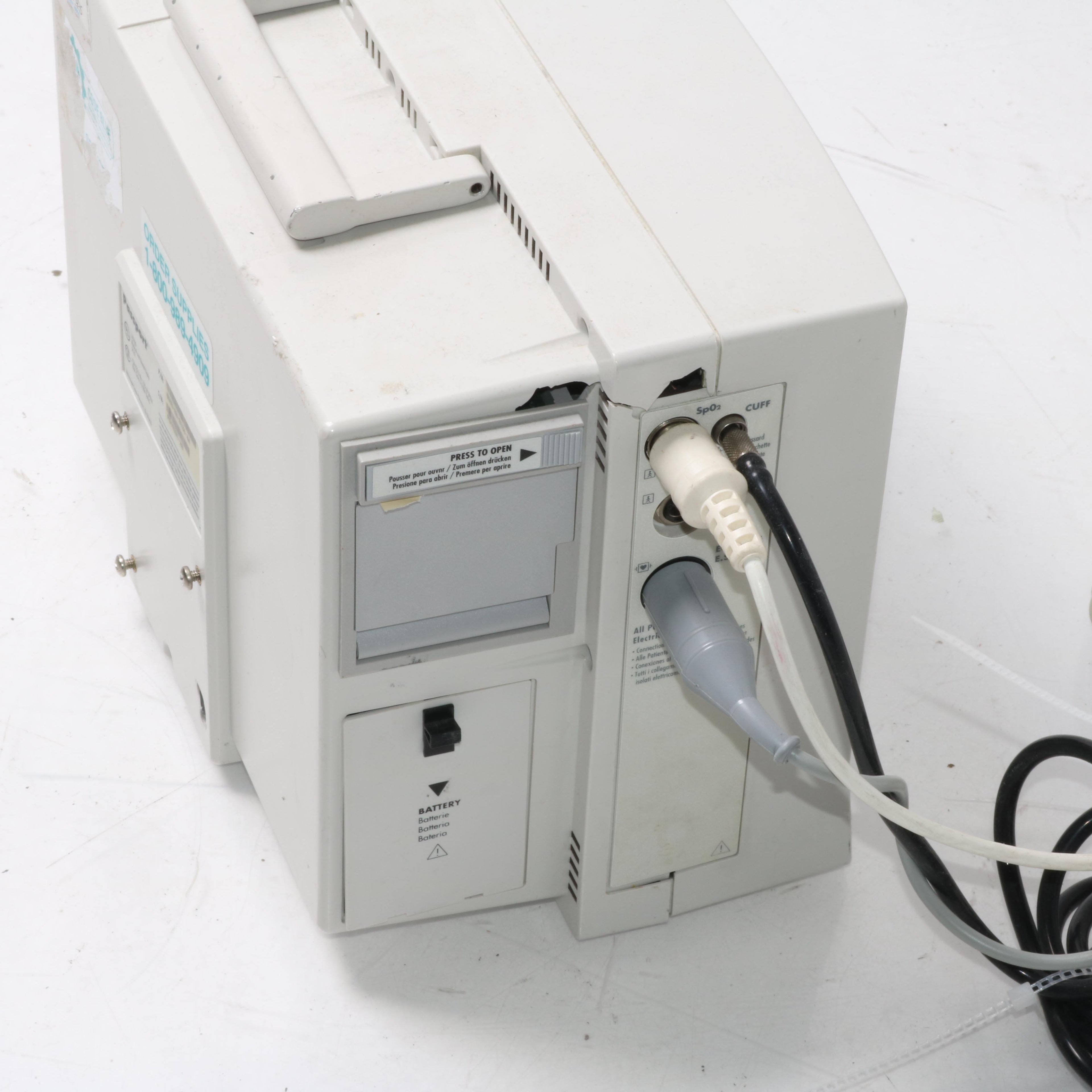 DataScope Passport XG 0998-00-0134-44 NIBP ECG Vitals Monitor BAD SpO2 Parts