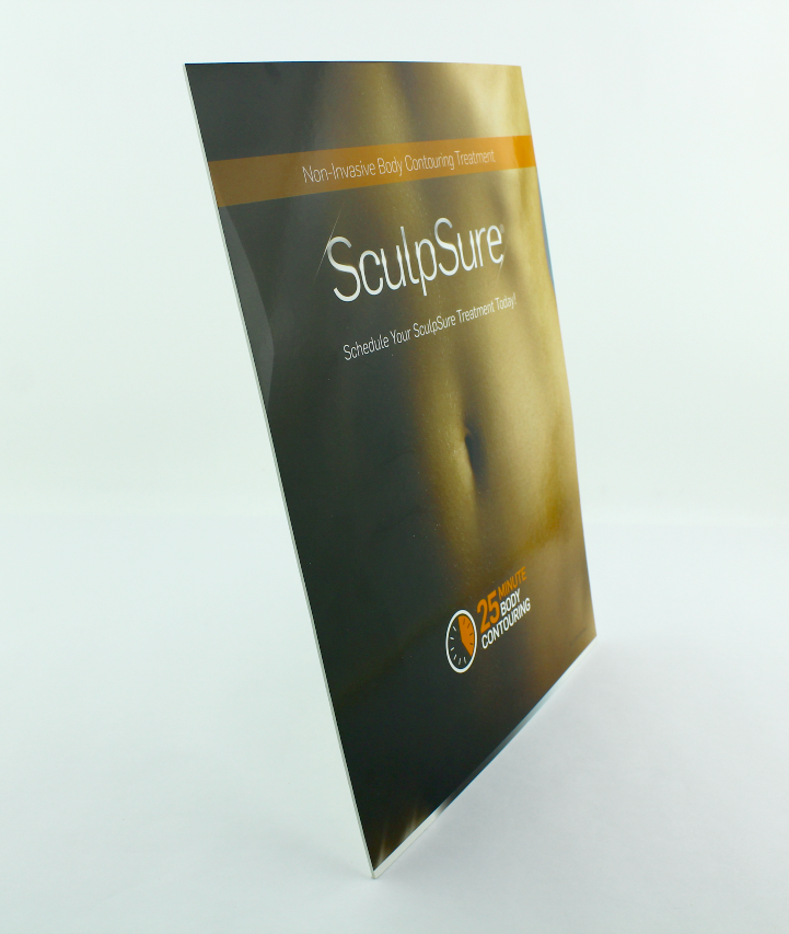 Cynosure SculpSure 25 Minute Laser Body Contouring Small Table Banner 11x8 1/2"