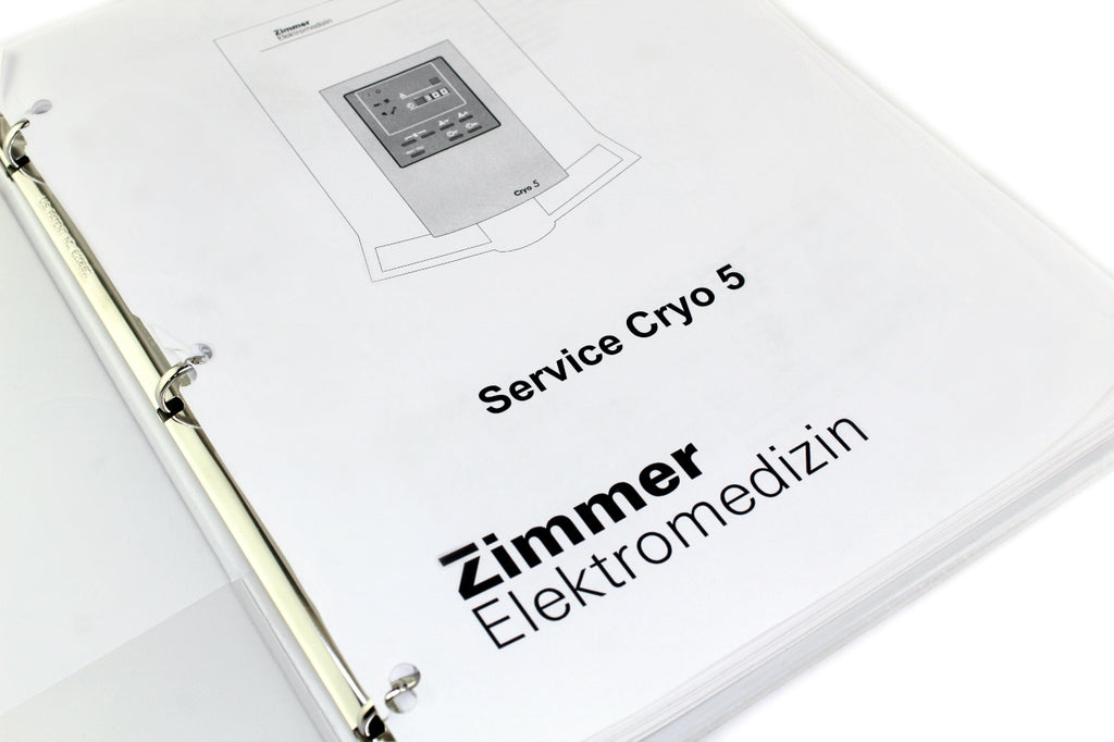 Zimmer Service Cryo5 Device Description Problem Solving Sheet Guidelines
