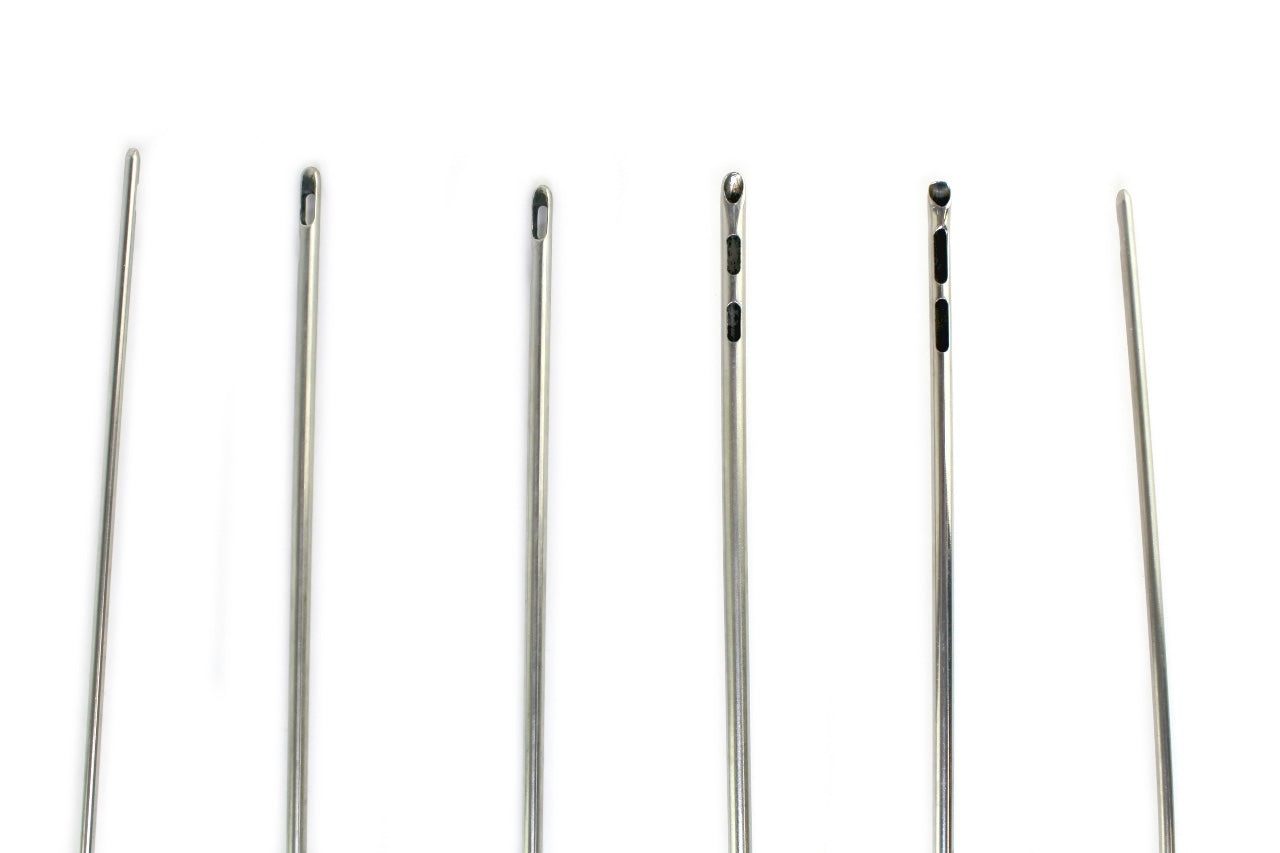 Three Holes Cannulae Suction Set. Surgical Instrument Suction Cannula Tips x6