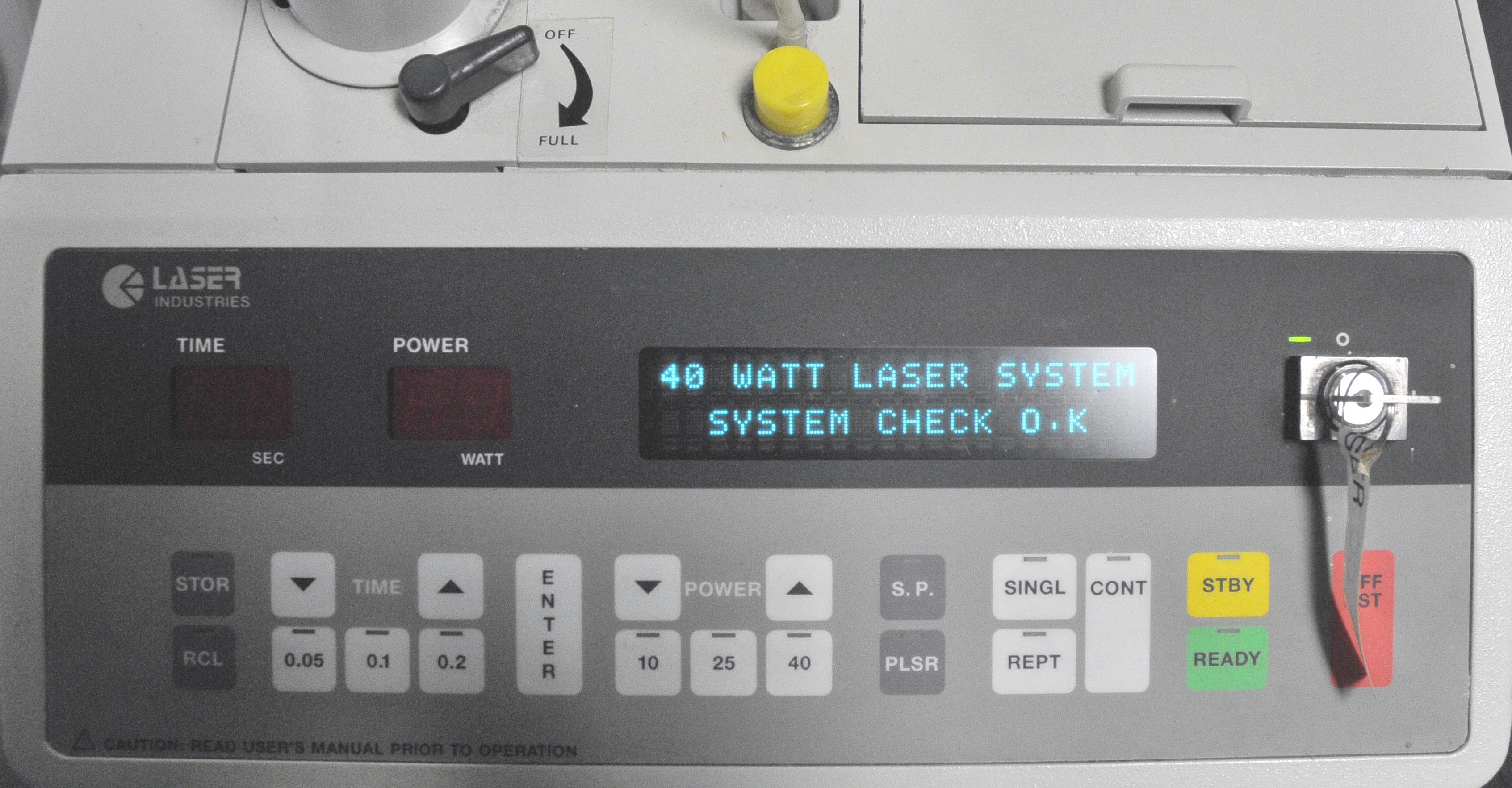 1994 Laser Industries Sharplan 40 Watt CO2 Laser Surgicenter S/C40 Compact 40C