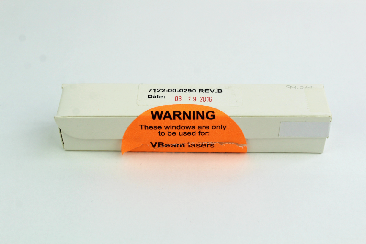 Candela Syneron VBeam1 Distance Gauge Fiber Optic Window 7122-00-0290 x25 V Beam