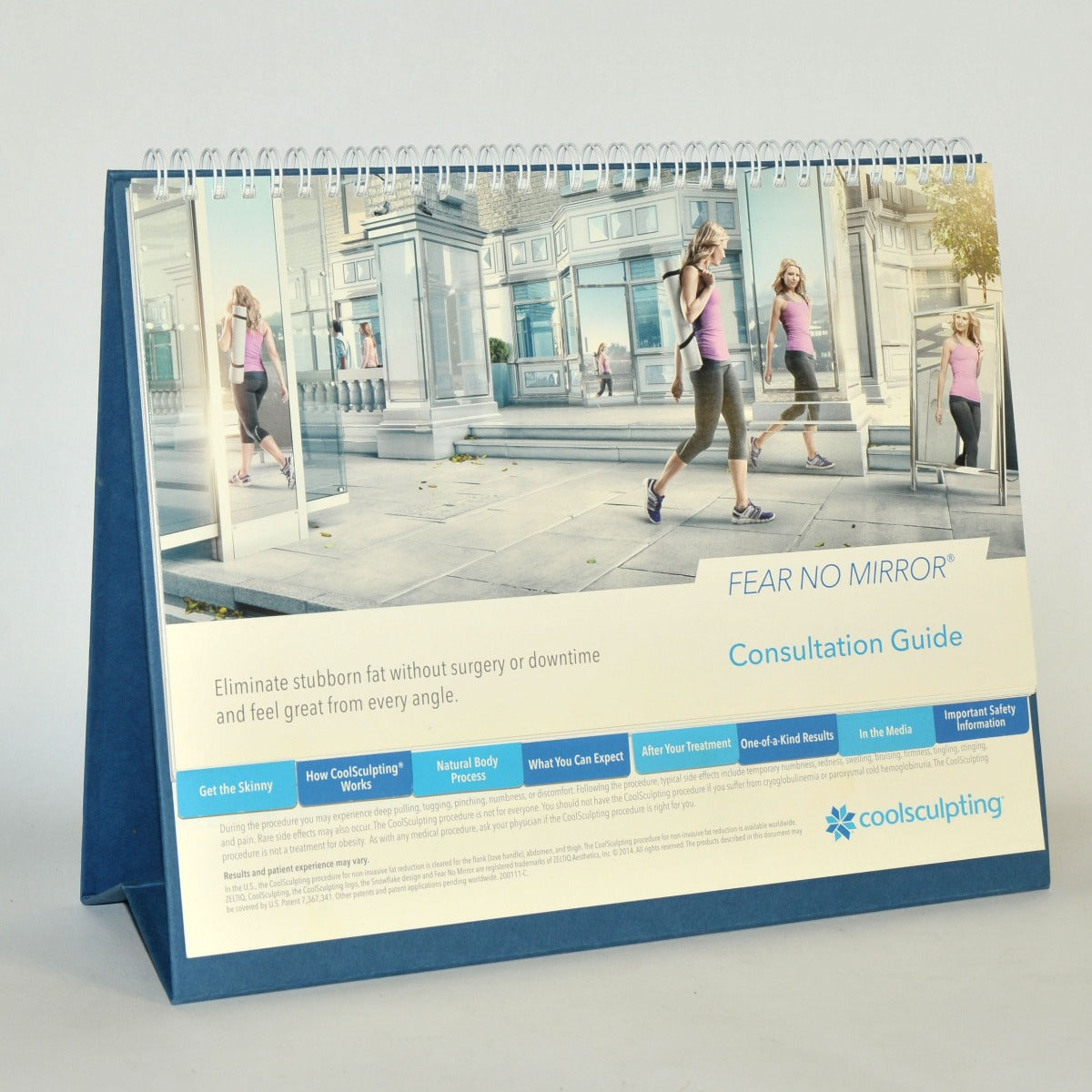 Zeltiq CoolSculpting FEAR NO MIRROR Consultation Guide Before After Photo Lobby