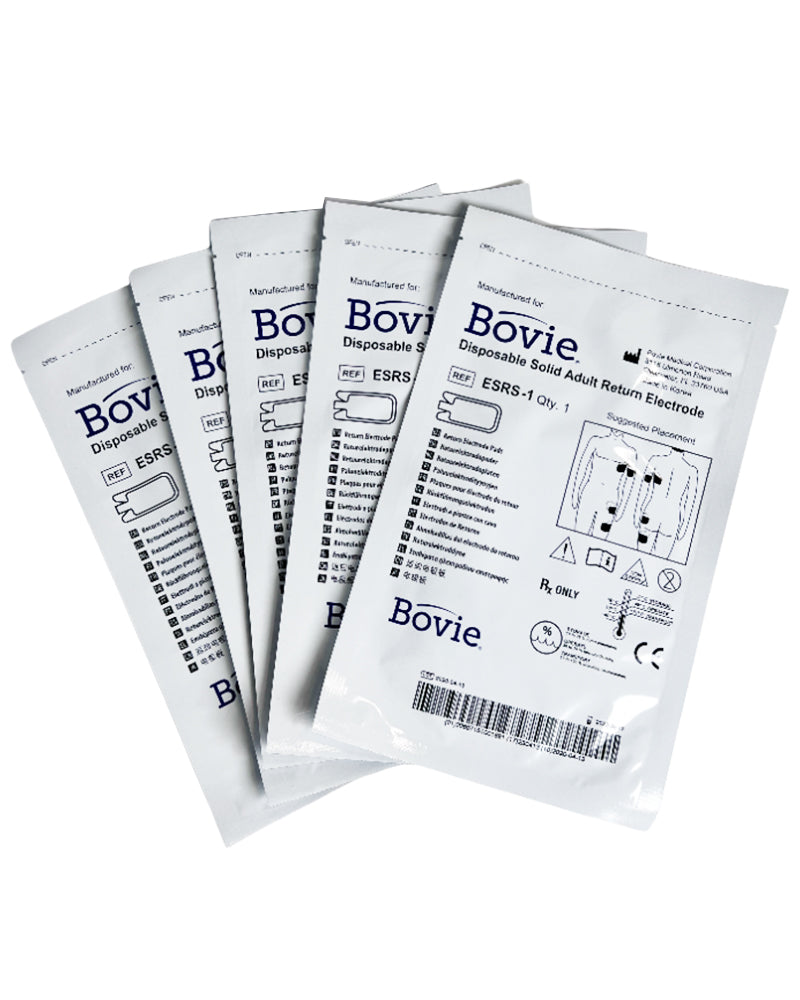 Bovie Disposable Solid Adult Return Electrode Ground Pad ESRS-1 5-Pack