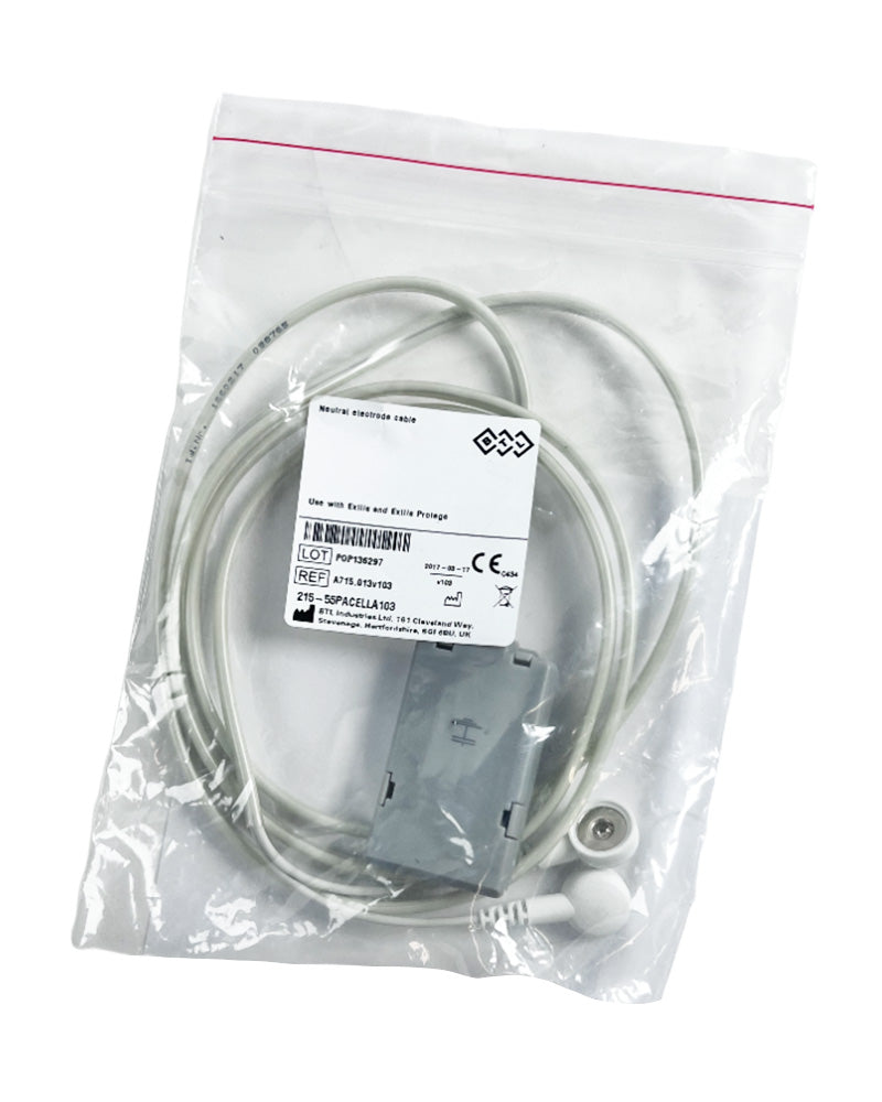 BTL Exilis Neutral Electrode Grounding Pad Return Electrode Cable Dual Pigtail
