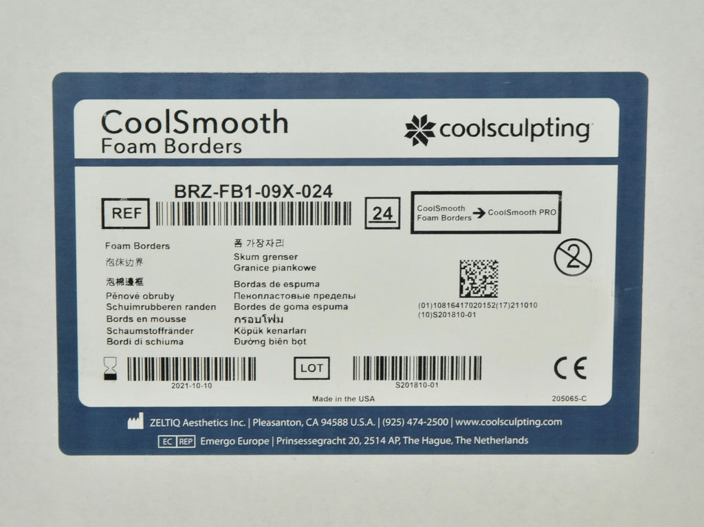 Zeltiq CoolSmooth PRO Foam Borders BRZ-FB1-09X-024 CoolSculpting PRO x24 Pcs