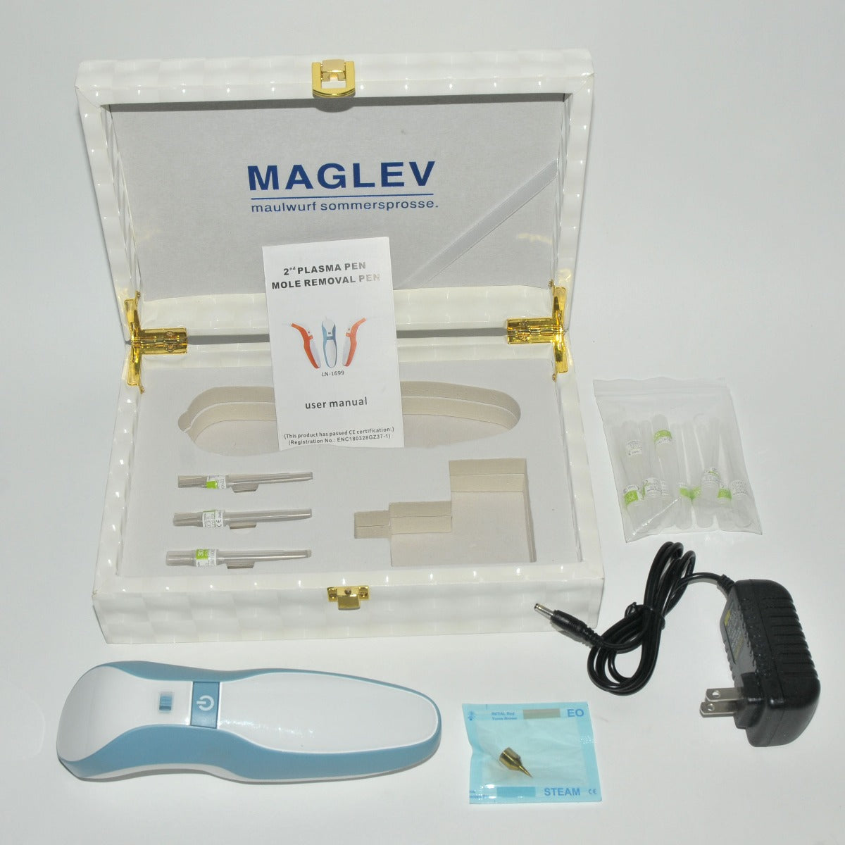MAGLEV Mole Removal Pen Eyelid Lifting Skin Care Plasma Wrinkle Scar w Needles