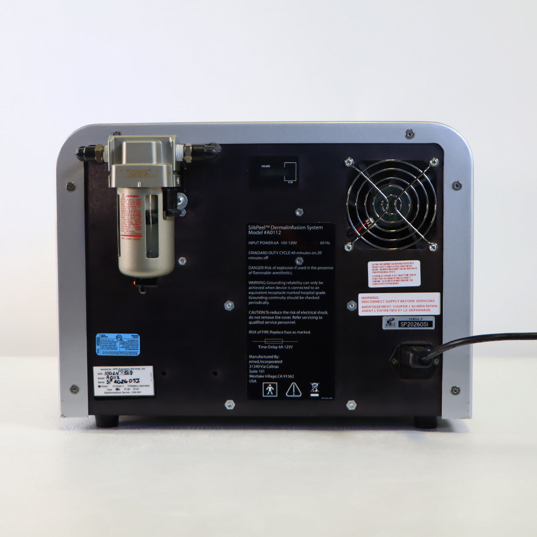 Envy Medical SilkPeel Dermalinfusion Skin Resurfacing Treatment System 232.1 Hours